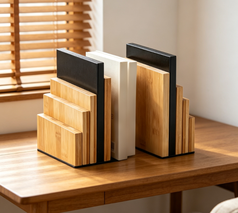 Minimalist Natural Wood Children's Study Desk with Single-Tier Storage